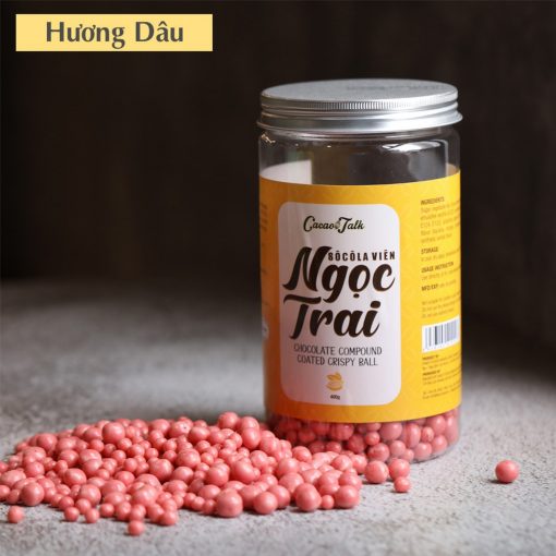 Sô cô la viên Ngọc Trai Cacao Talk 400g - Hương Dâu