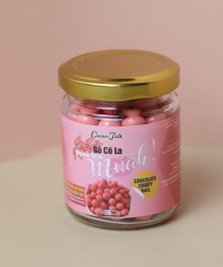 Chocolate Compound Coated Crispy Ball Muah 50g – Strawberry