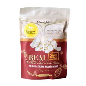 Sô Cô La Trắng Nguyên Chất 40% Cacao Talk – Dạng Nút Áo (500g)