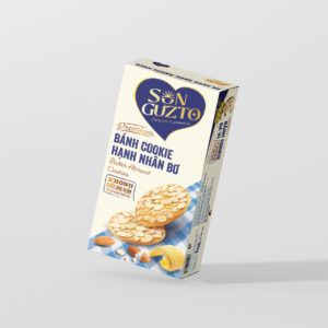 BÁNH COOKIE HẠNH NHÂN BƠ - HỘP GIẤY 90G