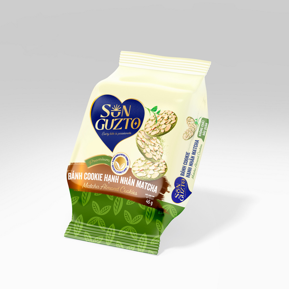 BÁNH COOKIE HẠNH NHÂN MATCHA