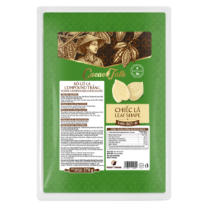 Sô Cô La Compound Trắng Hình Chiếc Lá Fan-B01-W Cacao Talk (270 g)